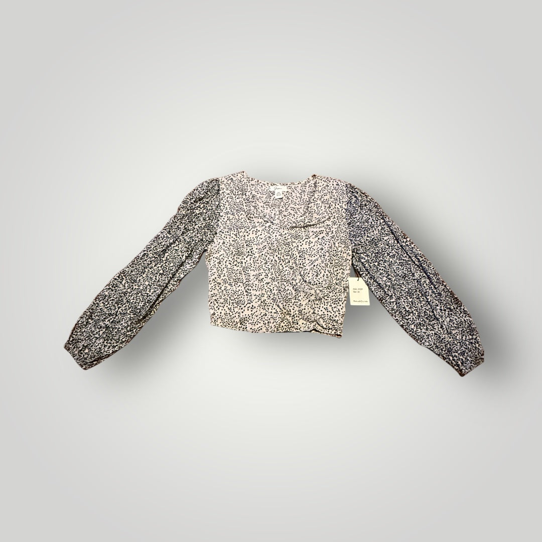 Japana Long Sleeve Printed Blouse Size Medium